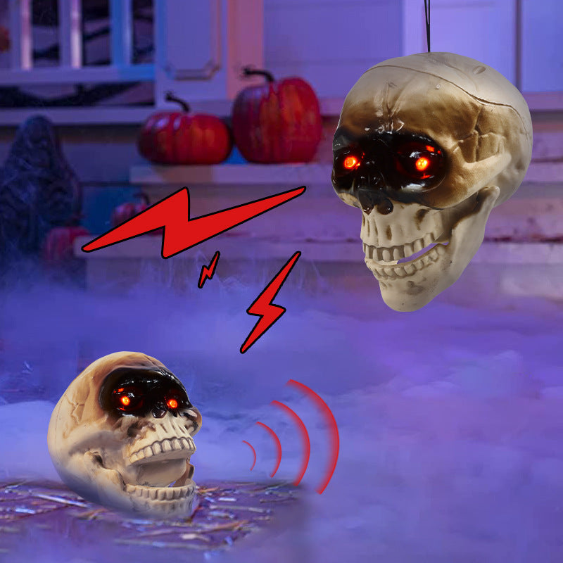 Animated Halloween Skull Decoration — product image 5