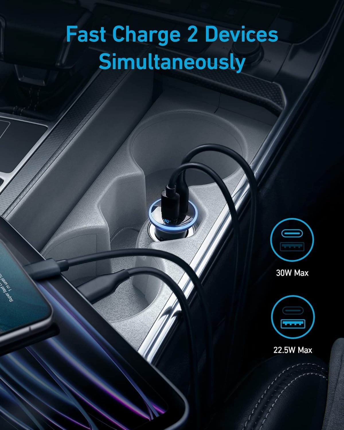 Anker 323 Car Charger (52.5W)