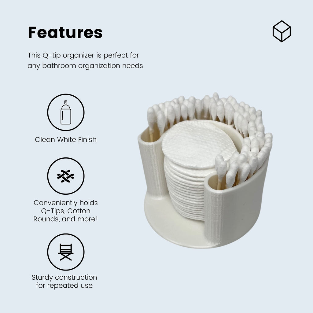 Cotton Swab & Pad Organizer