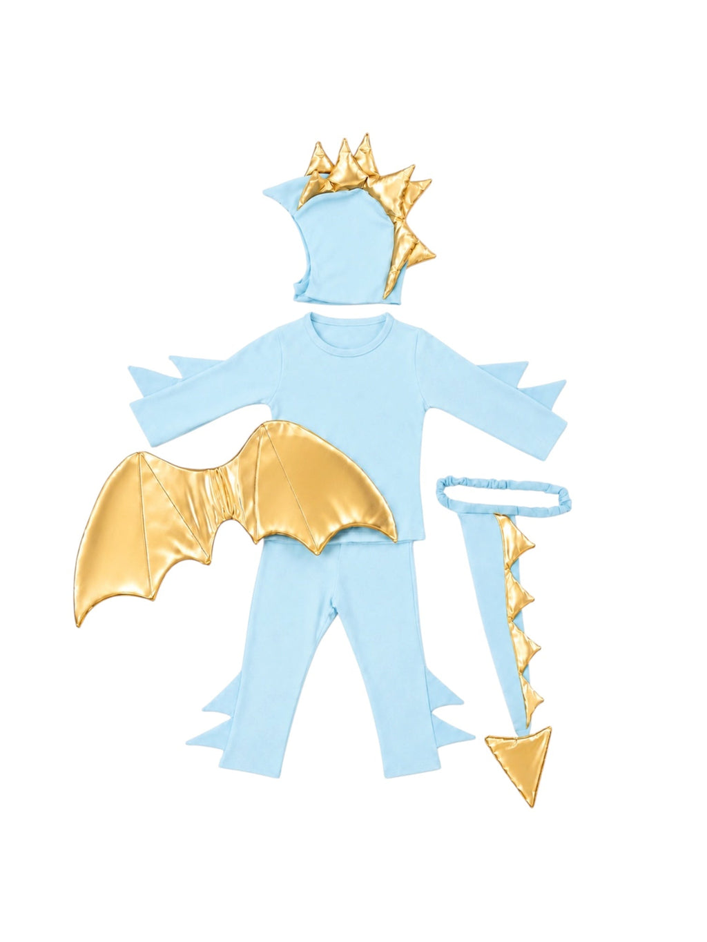 Sky Blue Dragon Pajama Costume — product image 3