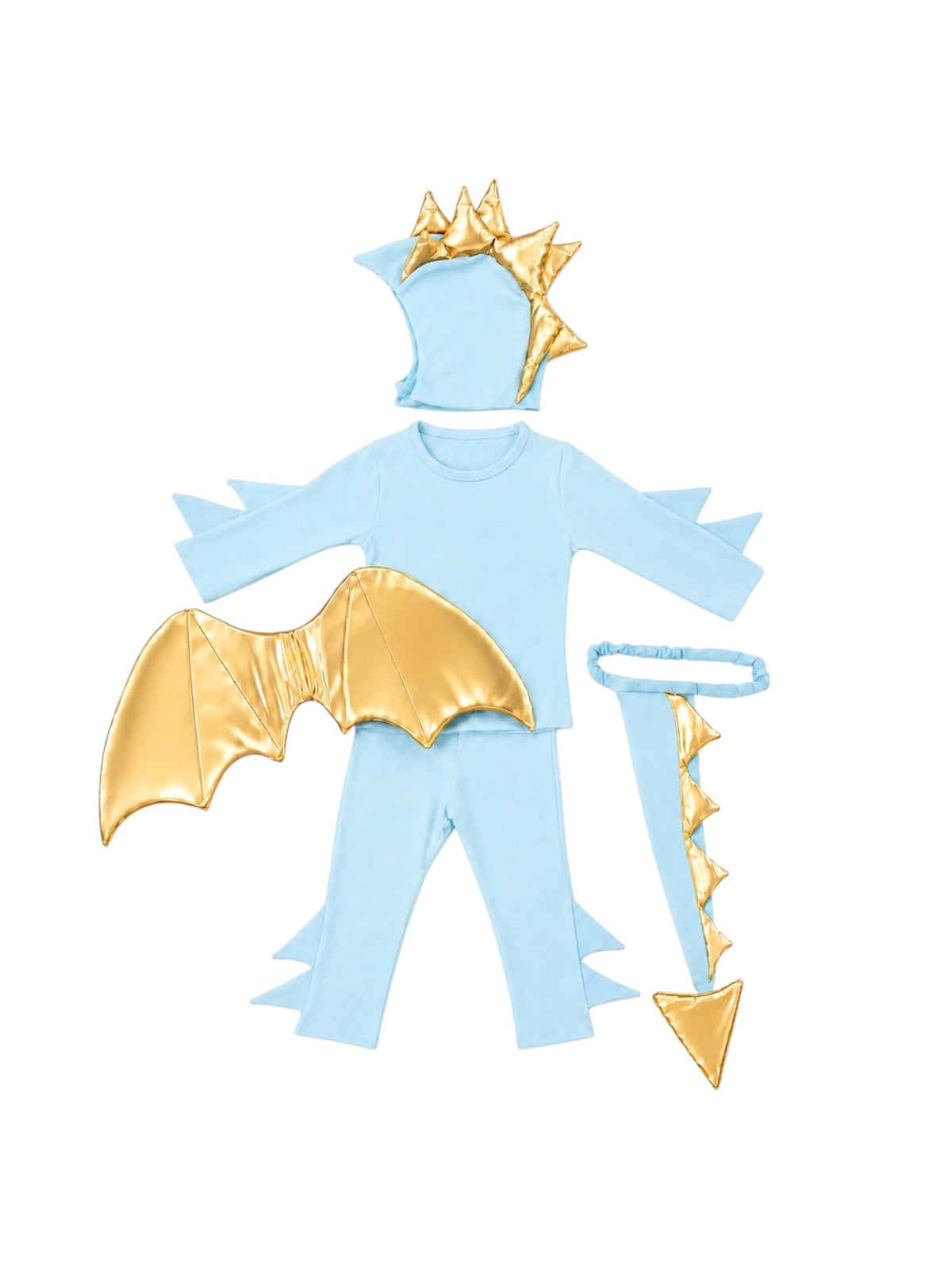 Sky Blue Dragon Pajama Costume — product image 3