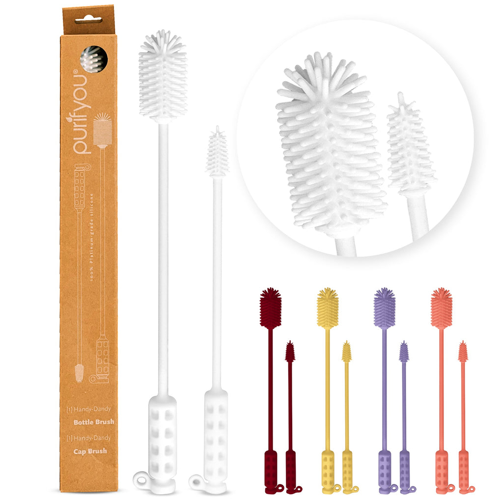 Purifyou Silicone Bottle Brushes, Set of 2