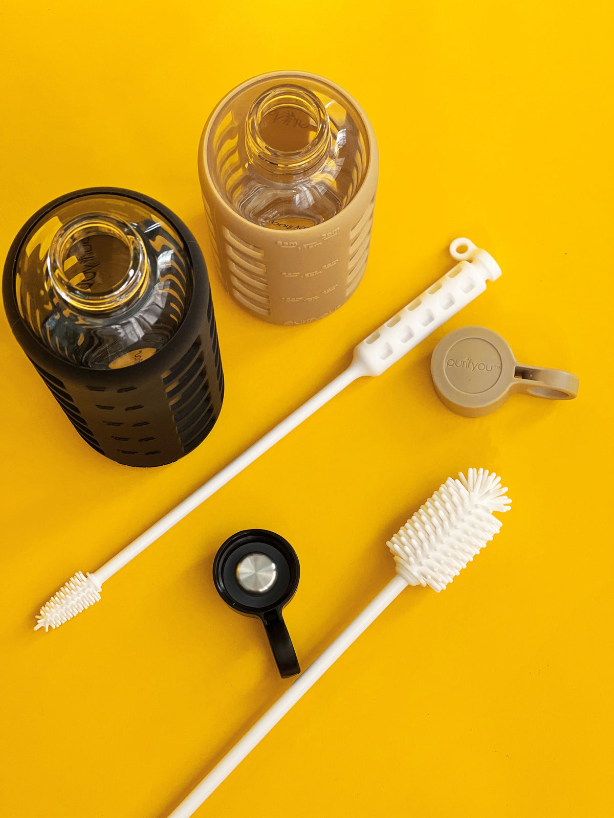Purifyou Silicone Bottle Brushes, Set of 2