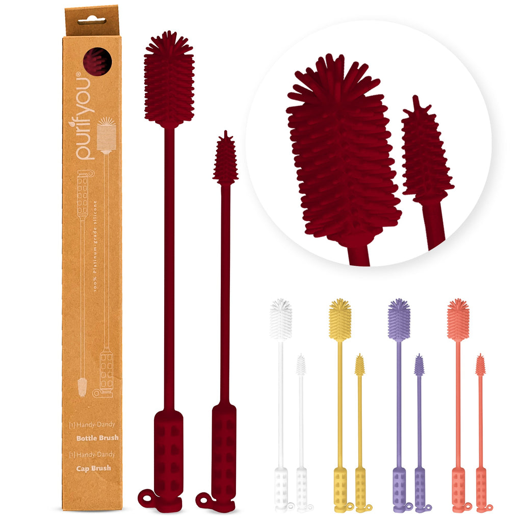 Purifyou Silicone Bottle Brushes, Set of 2