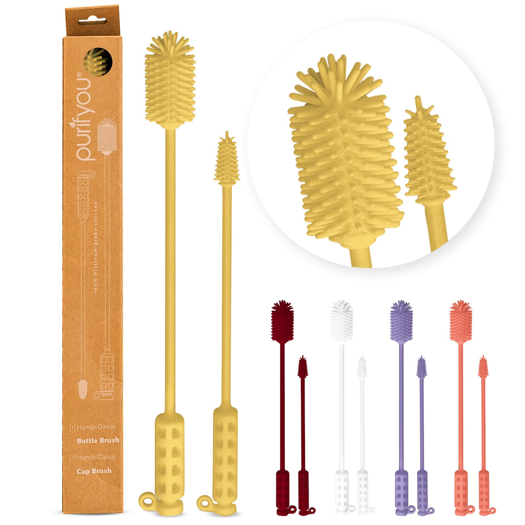 Purifyou Silicone Bottle Brushes, Set of 2