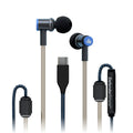 DefenderShield Air Tube Wired Earbuds — USB-C or 3.5mm