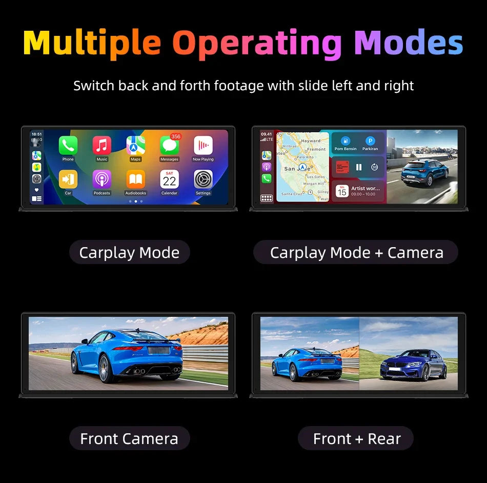 Portable Wireless CarPlay & Android Auto Screen