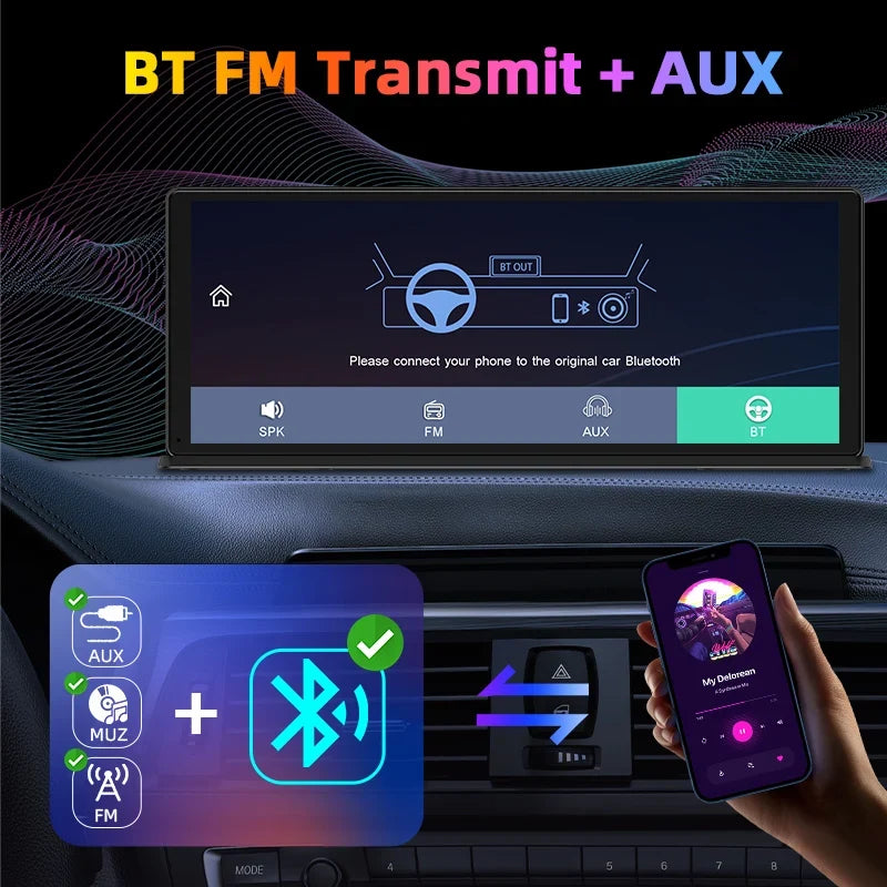 Portable Wireless CarPlay & Android Auto Screen
