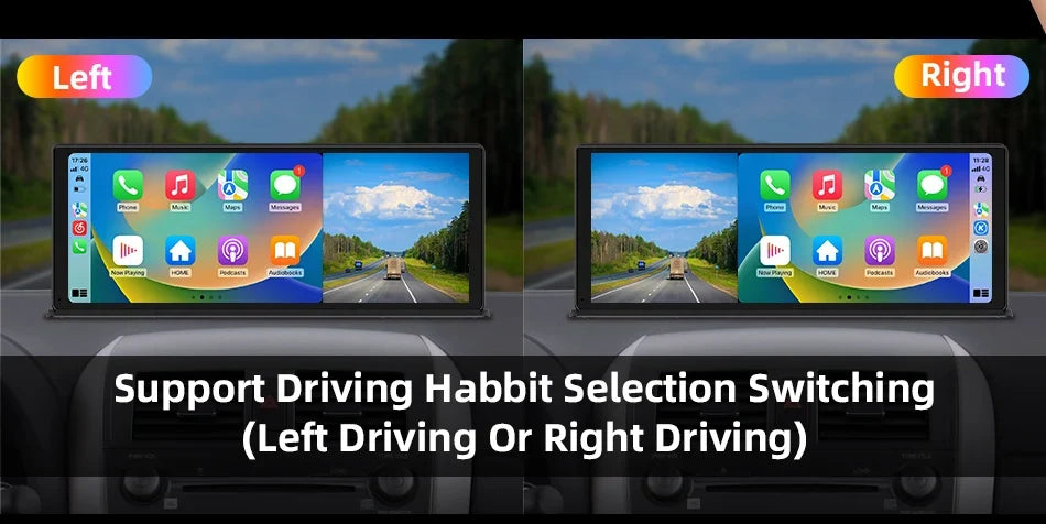 Portable Wireless CarPlay & Android Auto Screen