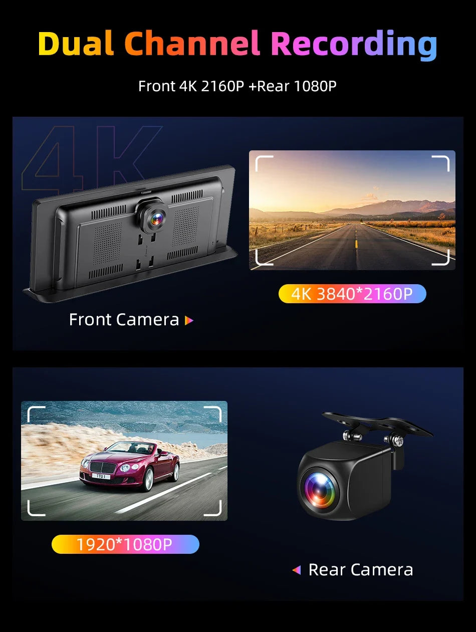 Portable Wireless CarPlay & Android Auto Screen