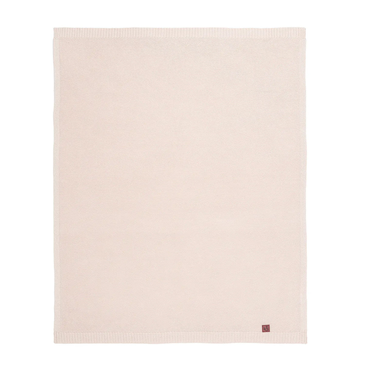 Classic Cotton Knit Baby Blanket, Beige