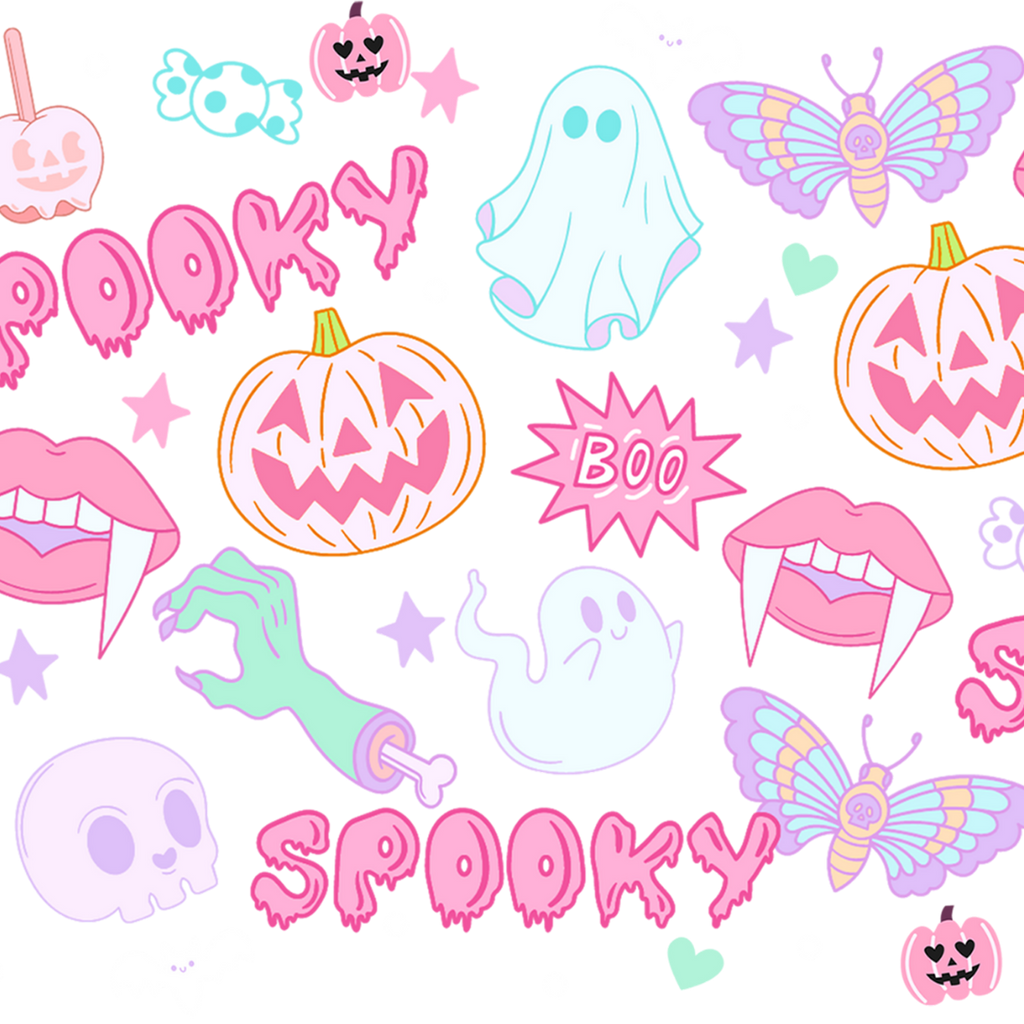 Pastel Pink Halloween Cups & Mugs