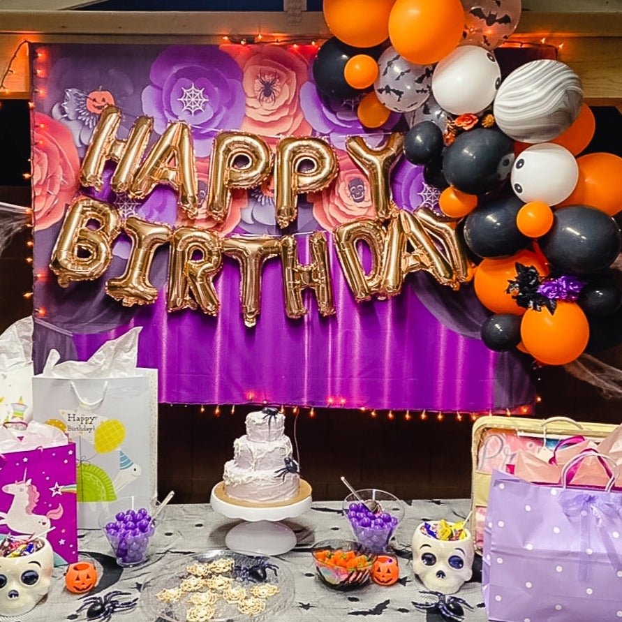 Halloween Balloon Garland Kit — Black & Orange — product image 4