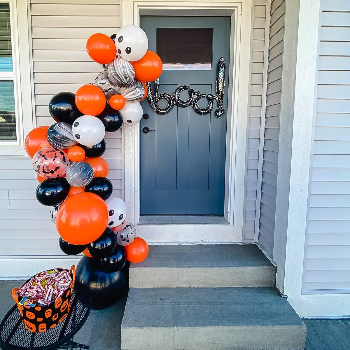 Halloween Balloon Garland Kit — Black & Orange — product image 5