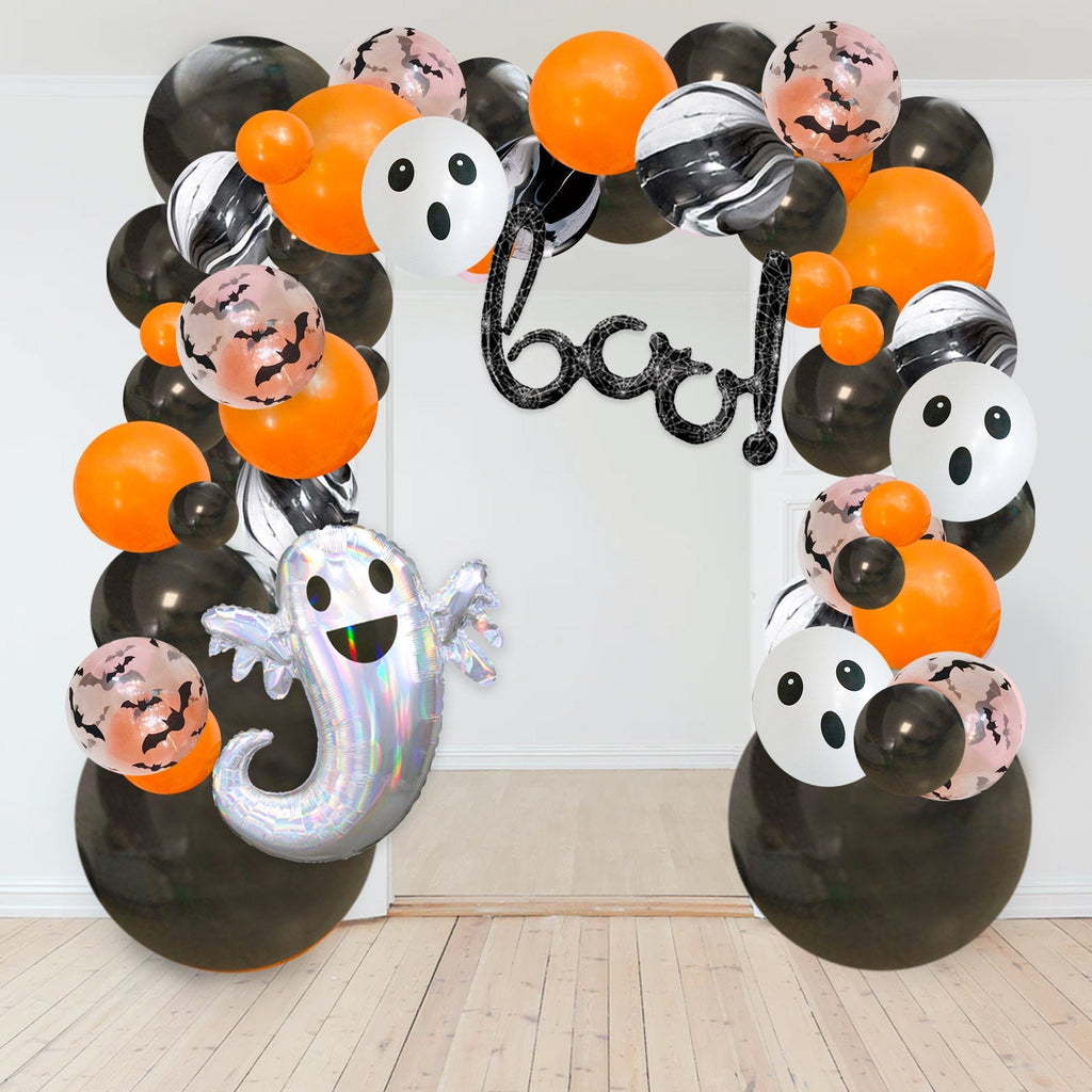 Halloween Balloon Garland Kit — Black & Orange — product image 3