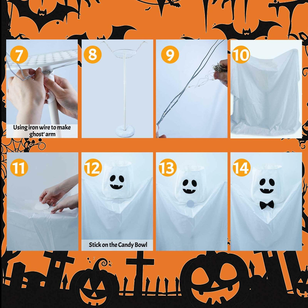 Light-Up Ghost Halloween Candy Holder — product image 5