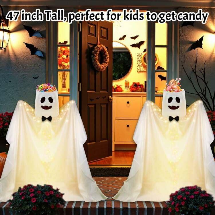 Light-Up Ghost Halloween Candy Holder — product image 2