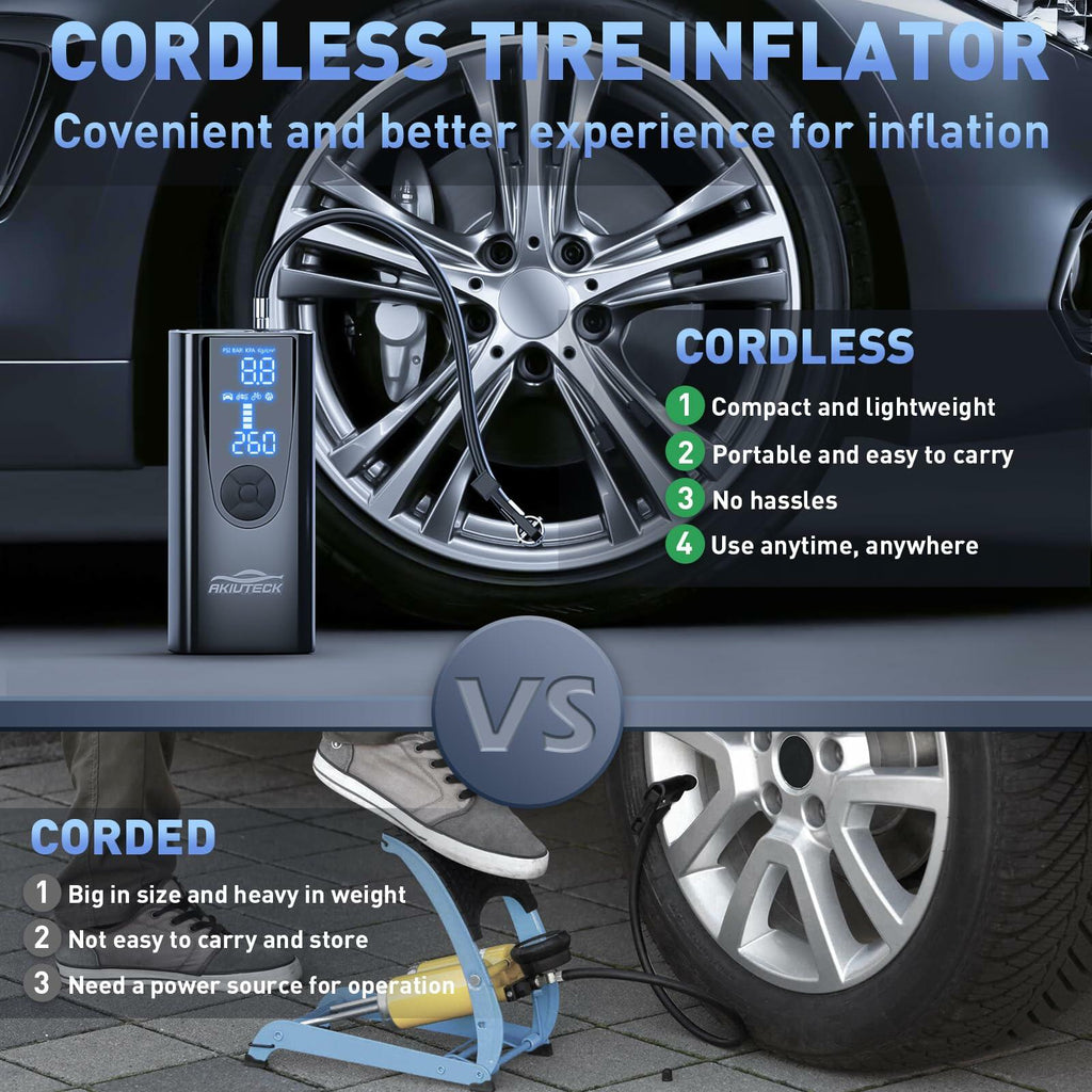 Akiuteck Portable 150 PSI Tire Inflator
