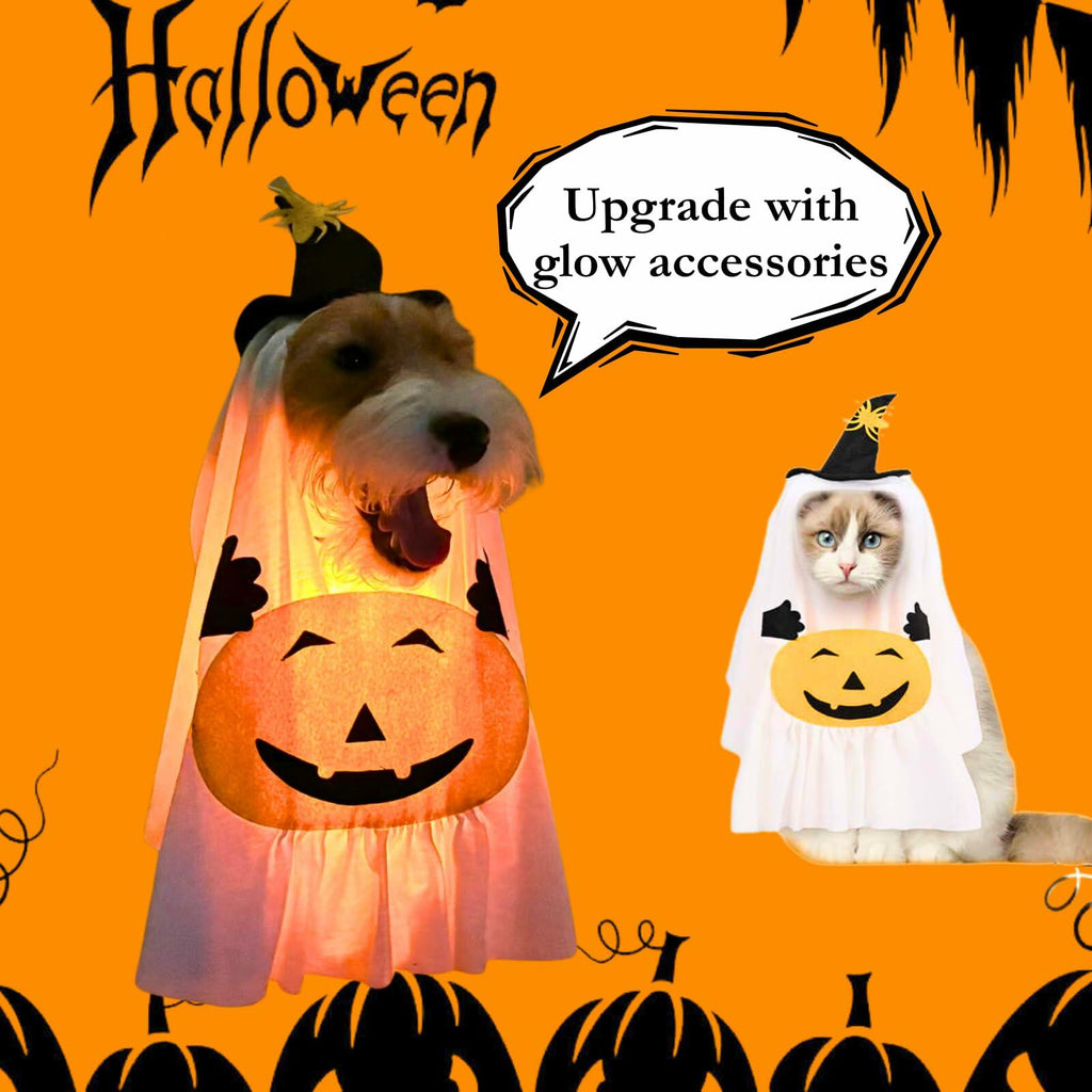Pumpkin Ghost Pet Costume — Medium — product image 4