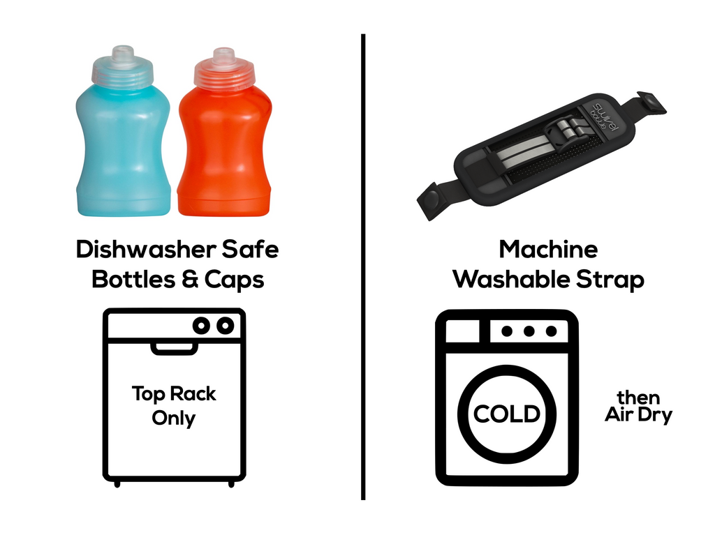 Swivel Bottle, Dual-Flask Running Water Bottle
